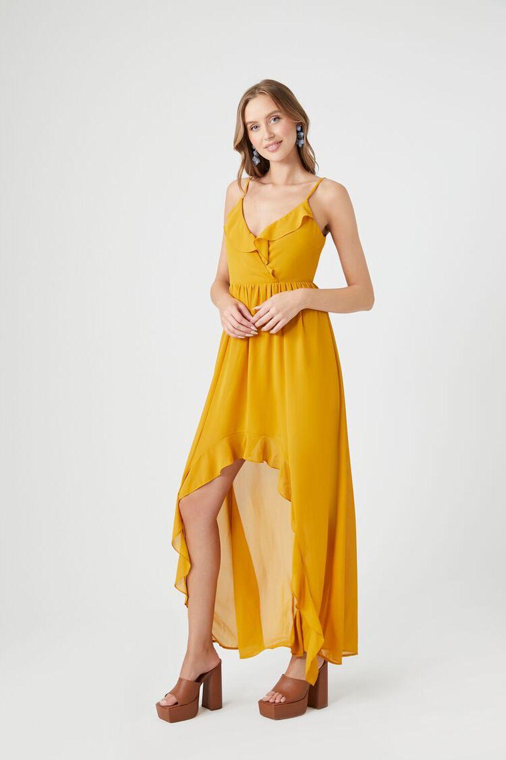 Chiffon Ruffle High-Low Dress | Forever 21 Product Image