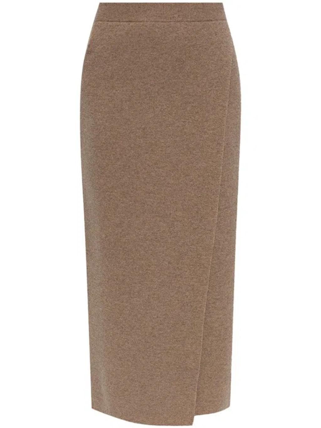 MAX MARA Umbria Midi Skirt In Brown Product Image