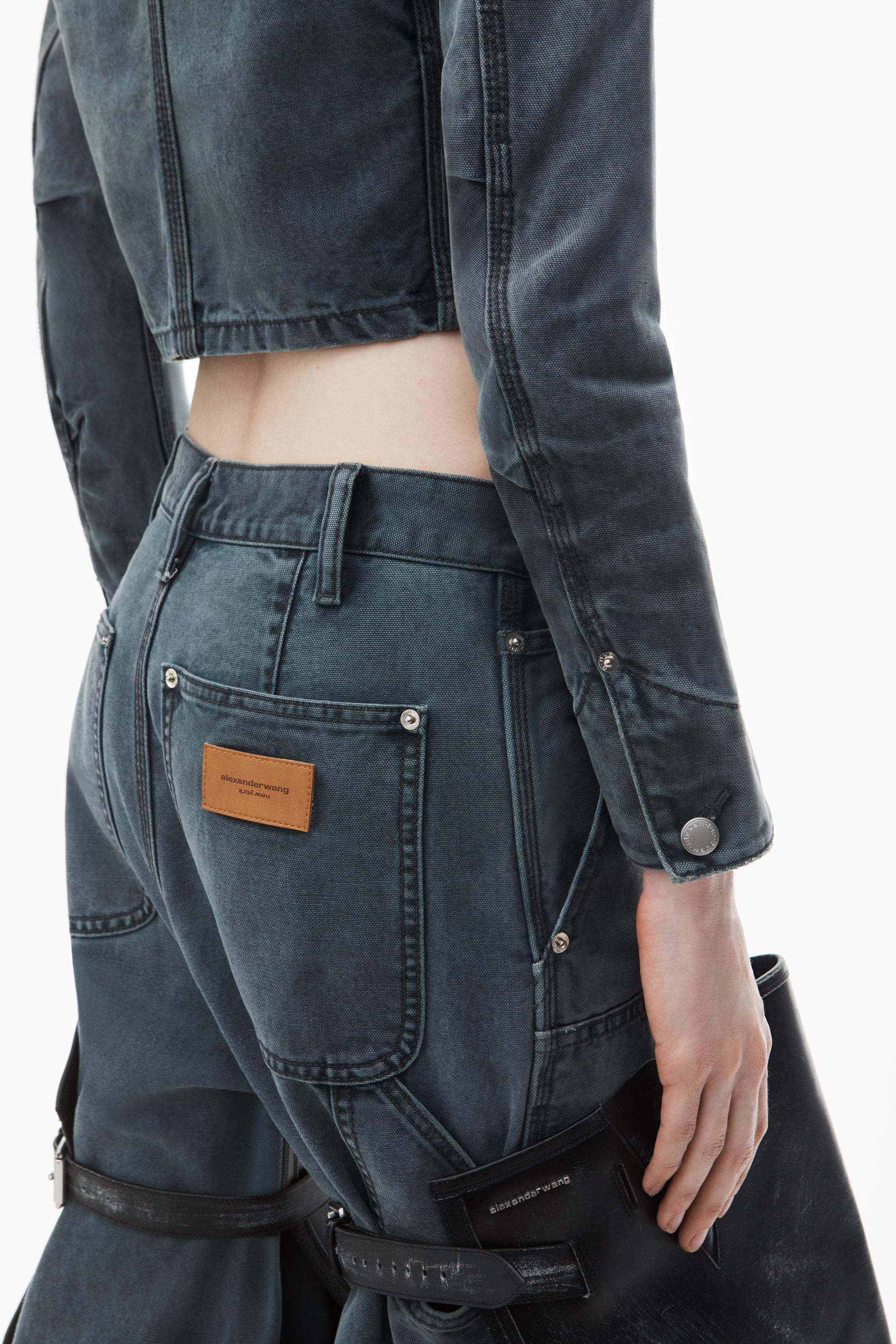 Shrunken Workwear Jacket In Denim Product Image