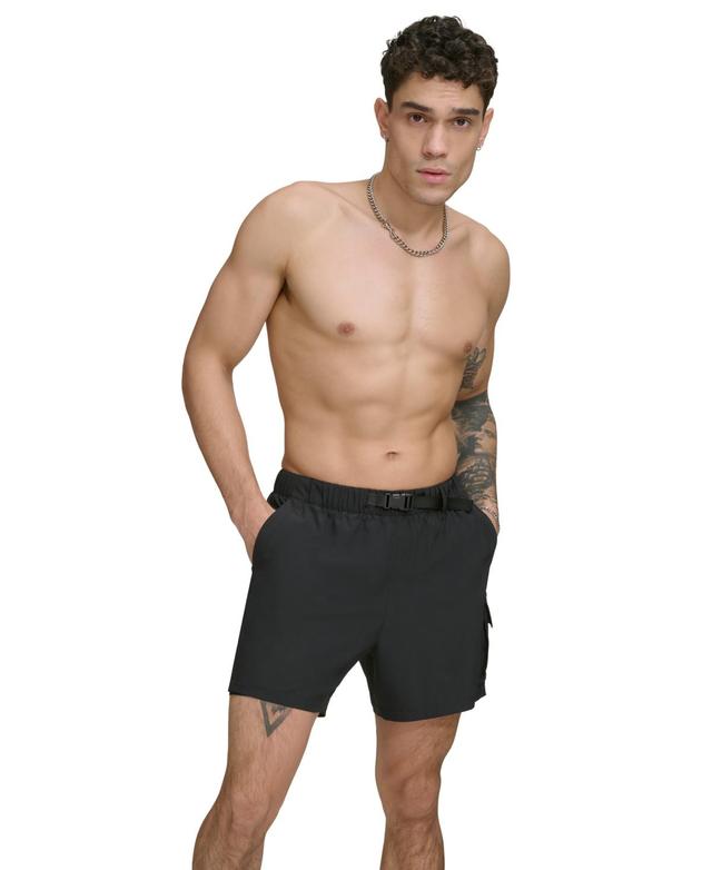 Dkny Mens Stretch Cargo Pocket Hybrid 5 Volley Shorts Product Image