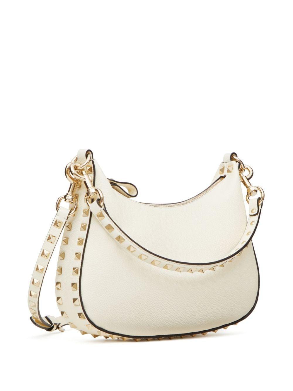 Rockstud Schultertasche In White Product Image