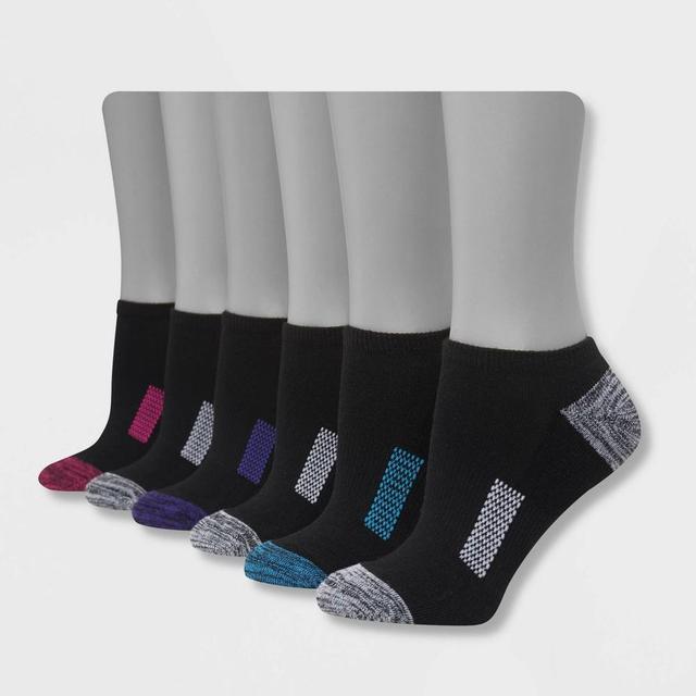 Hanes Performance Womens Cushioned Marled 6pk No Show Athletic Socks 5-9 Product Image