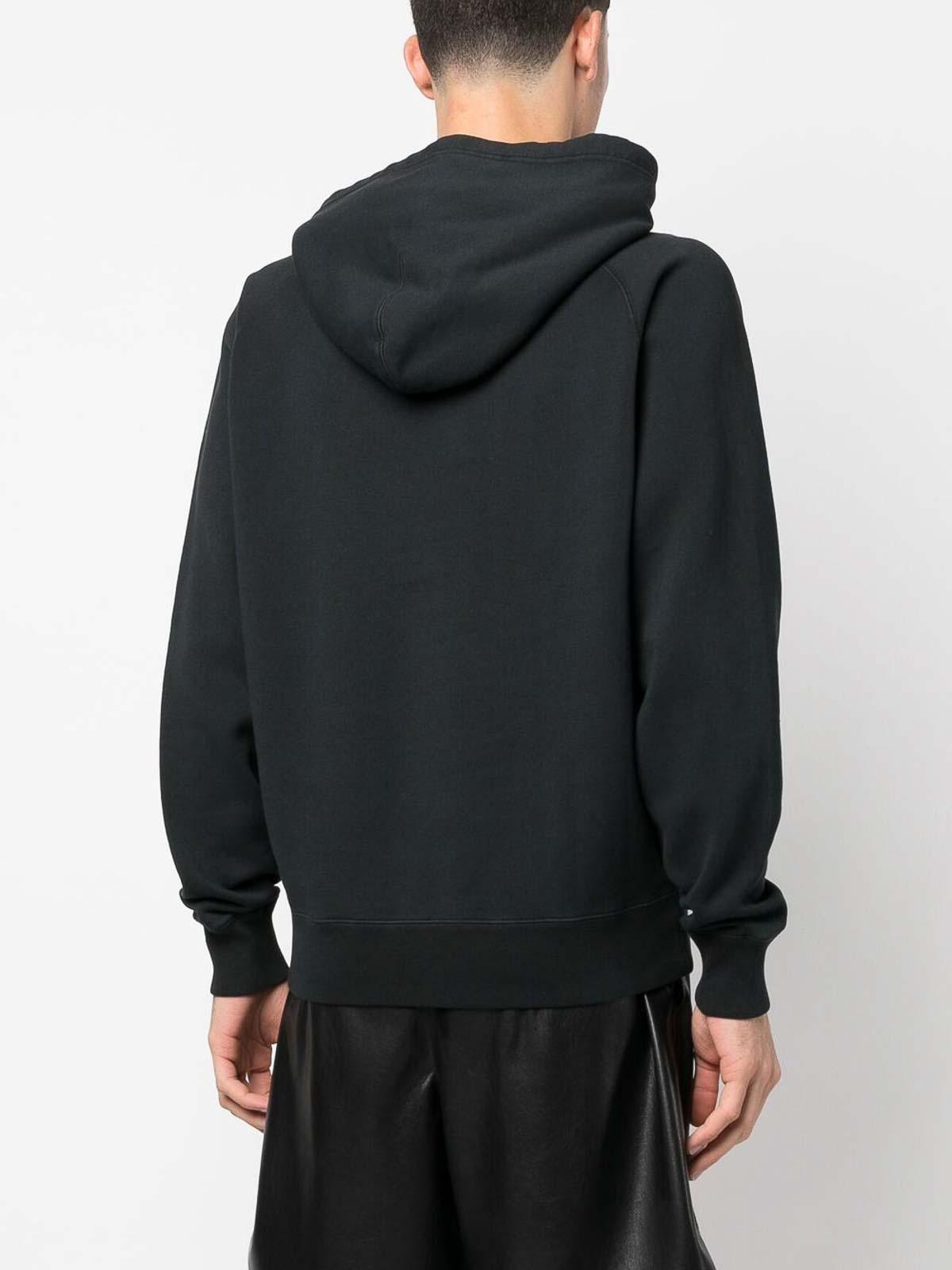 TOM FORD Drawstring Pullover Hoodie In Negro Product Image