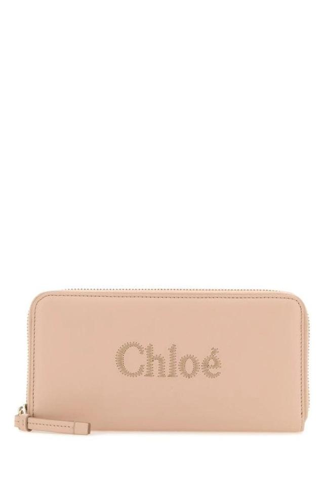 Chloe Woman Skin Pink Nappa Leather Wallet Product Image