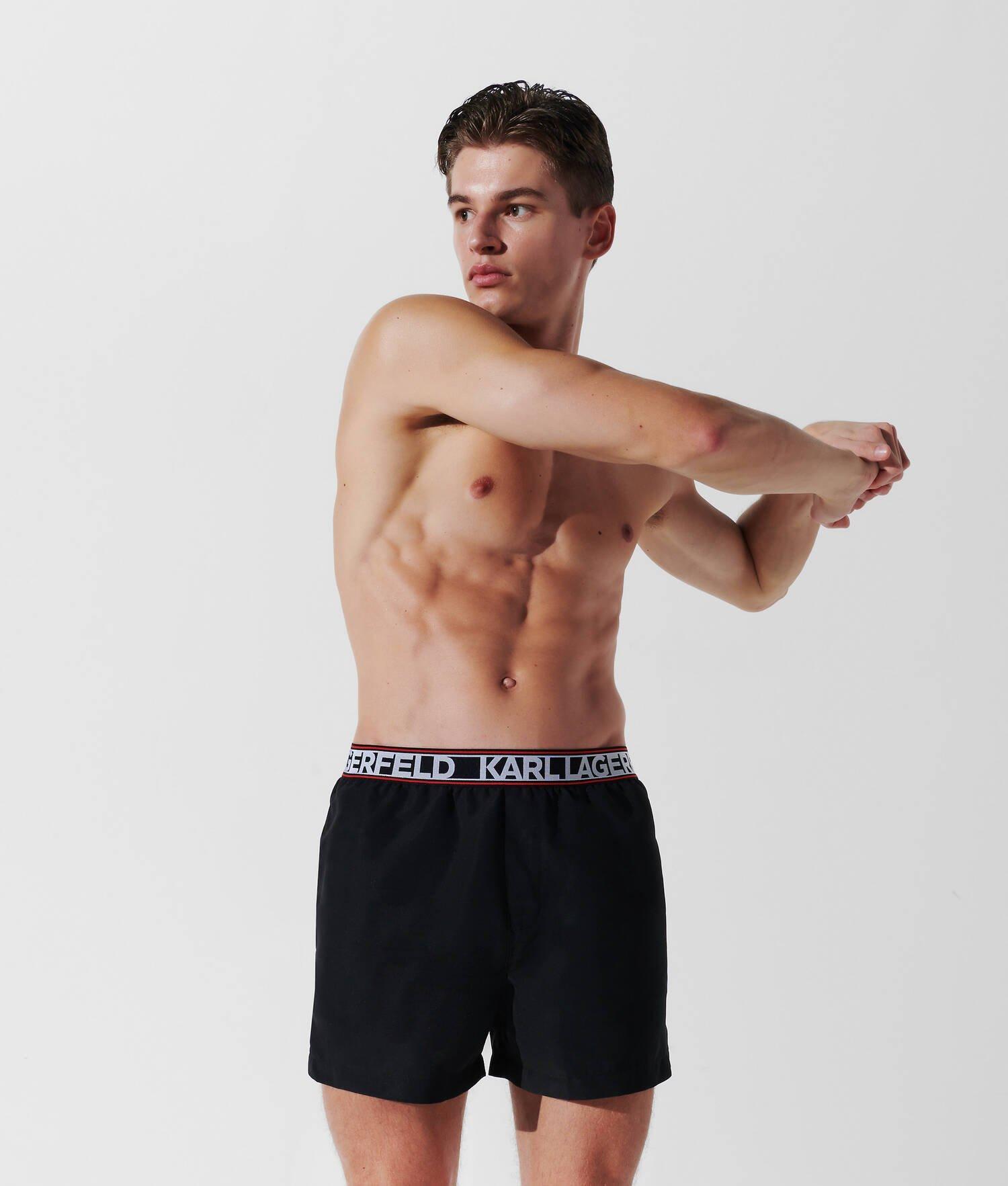 ESSENTIAL KARL LOGO BOARD SHORTS  Product Image