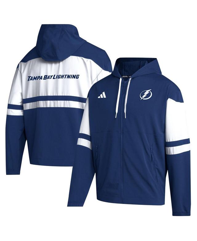 Mens adidas Blue Tampa Bay Lightning Full-Zip Hoodie Product Image