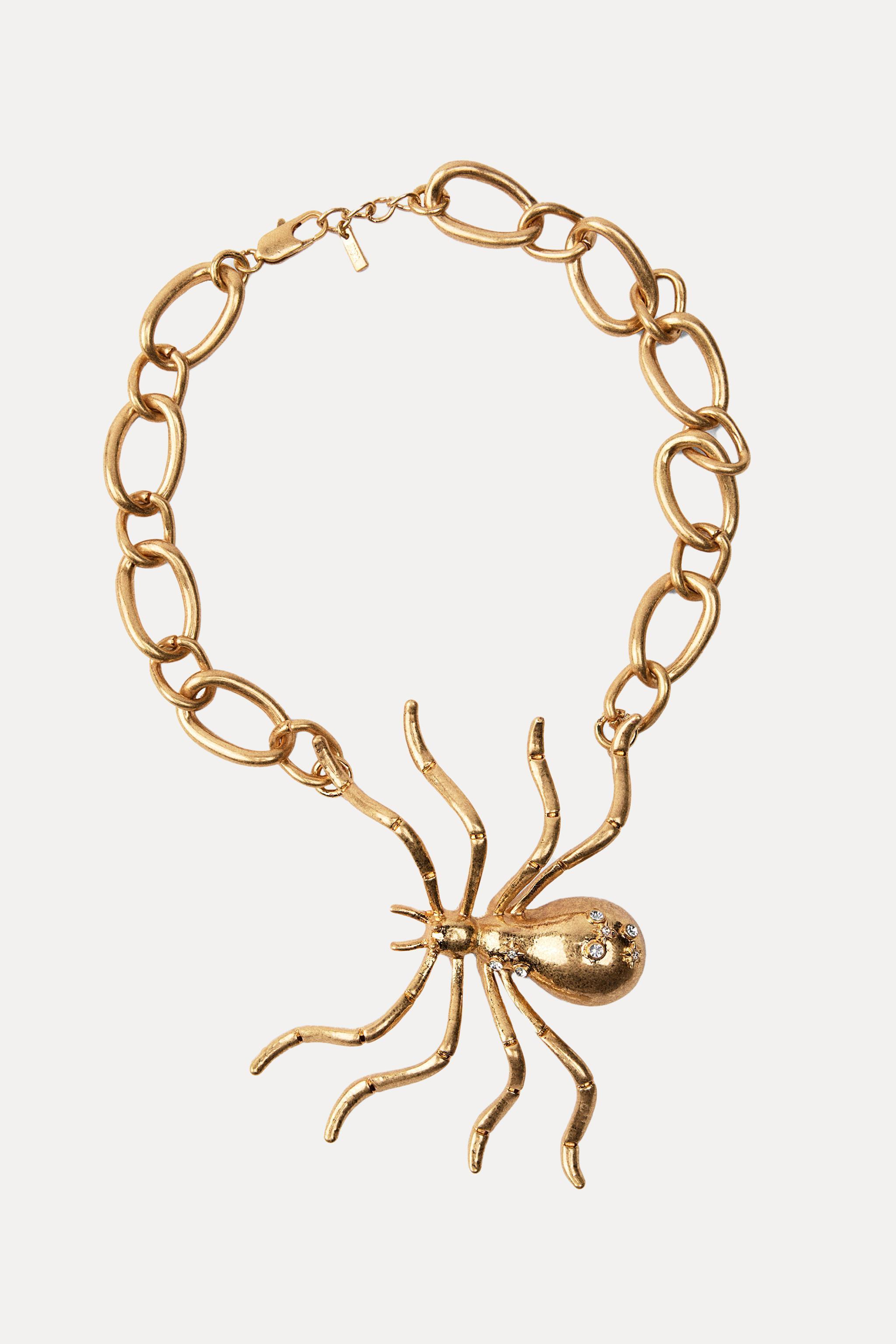 BEJEWELED SPIDER NECKLACE Product Image