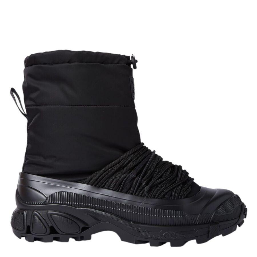 Man Ankle Boots Black Size 10 Textile Fibers Product Image