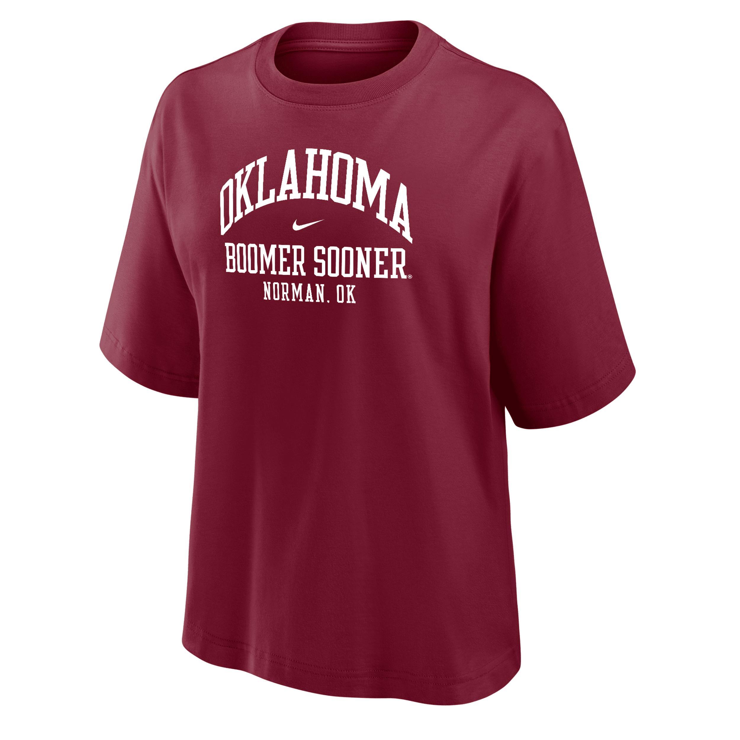 Oklahoma Nike Women's College Boxy T-Shirt Product Image