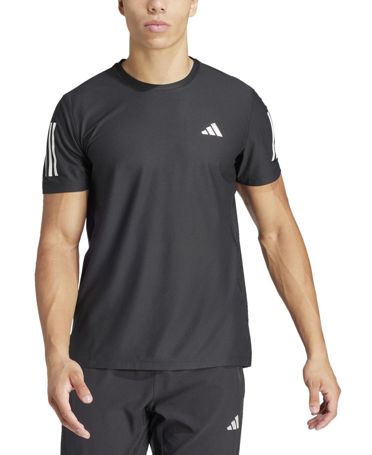 adidas Mens adidas Own The Run Aeroready Running Short Sleeve T-Shirt - Mens Dark Blue Product Image