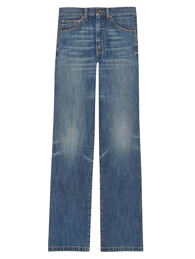 Womens Clyde Jeans in North Medium Blue Denim Product Image