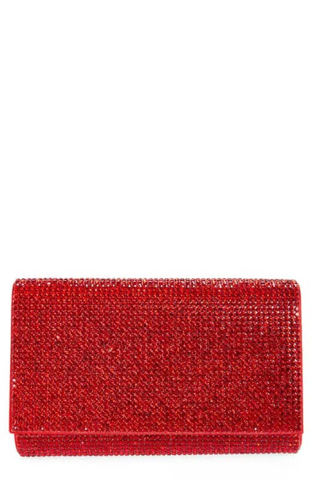 JUDITH LEIBER Couture Fizzy Beaded Clutch In Silver/siam Product Image