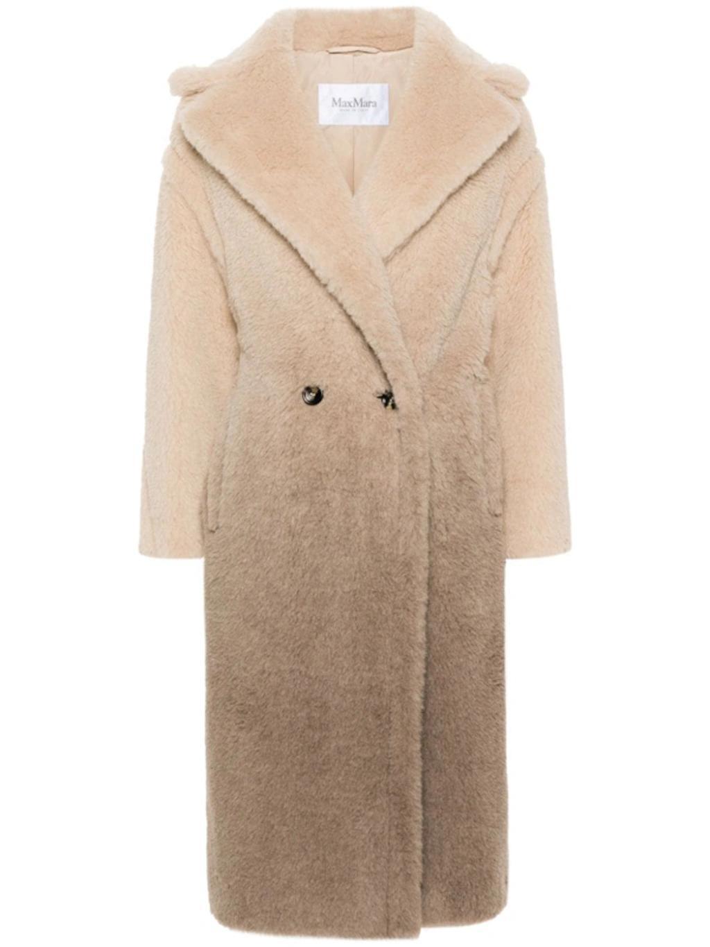 Wool Midi Coat In Nude & Neutrals Product Image