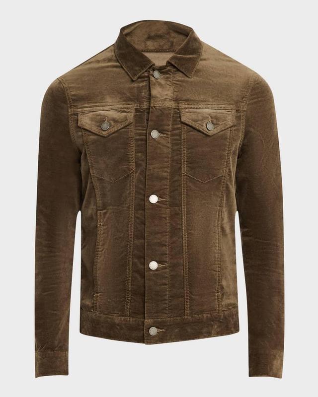 Men's Dean Velvet Trucker Jacket Product Image