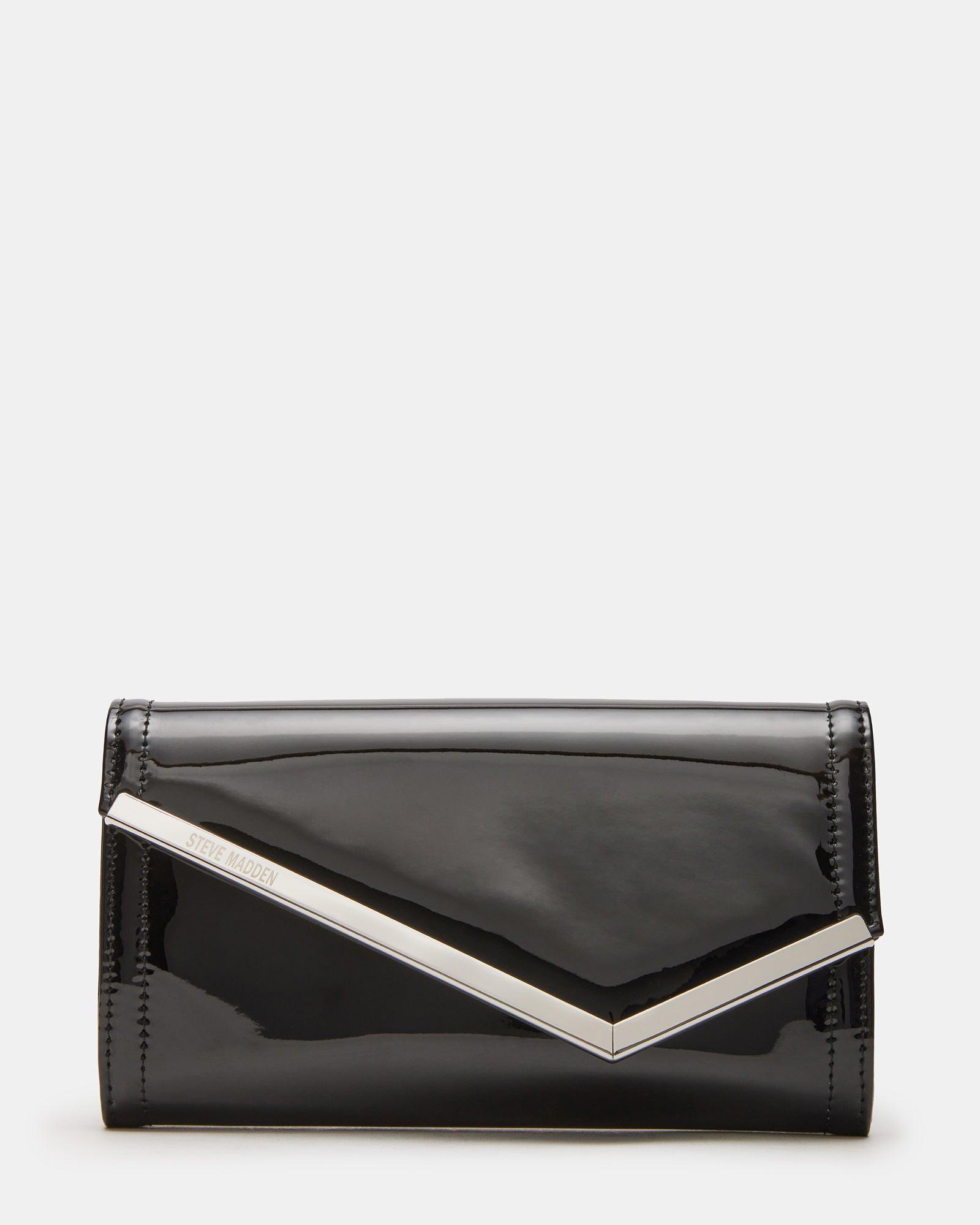 CLUTCHD BAG BLACK PATENT Female Product Image