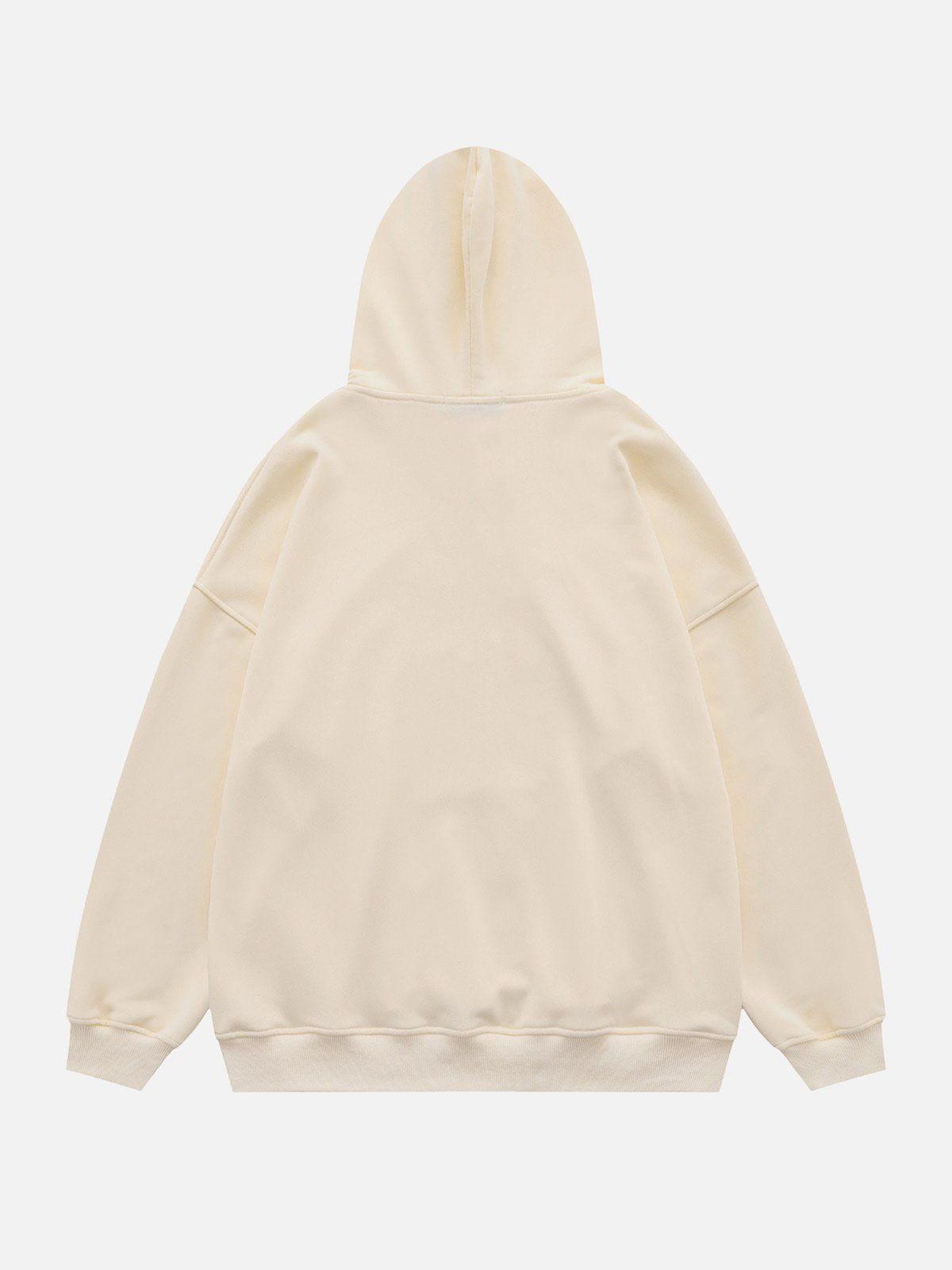 Aelfric Eden Irregular Zip Up Hoodie Product Image