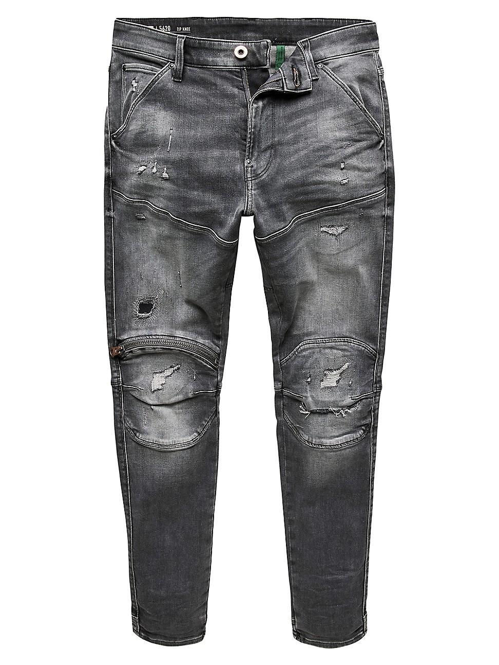 Mens 5620 3D Zip Knee Skinny Jeans Product Image