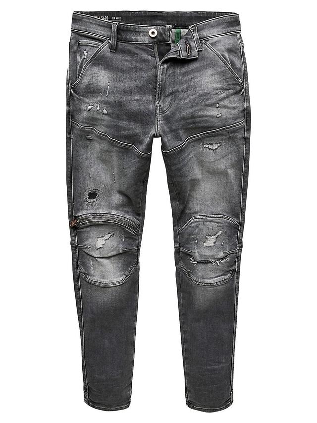 Mens 5620 3D Zip Knee Skinny Jeans Product Image