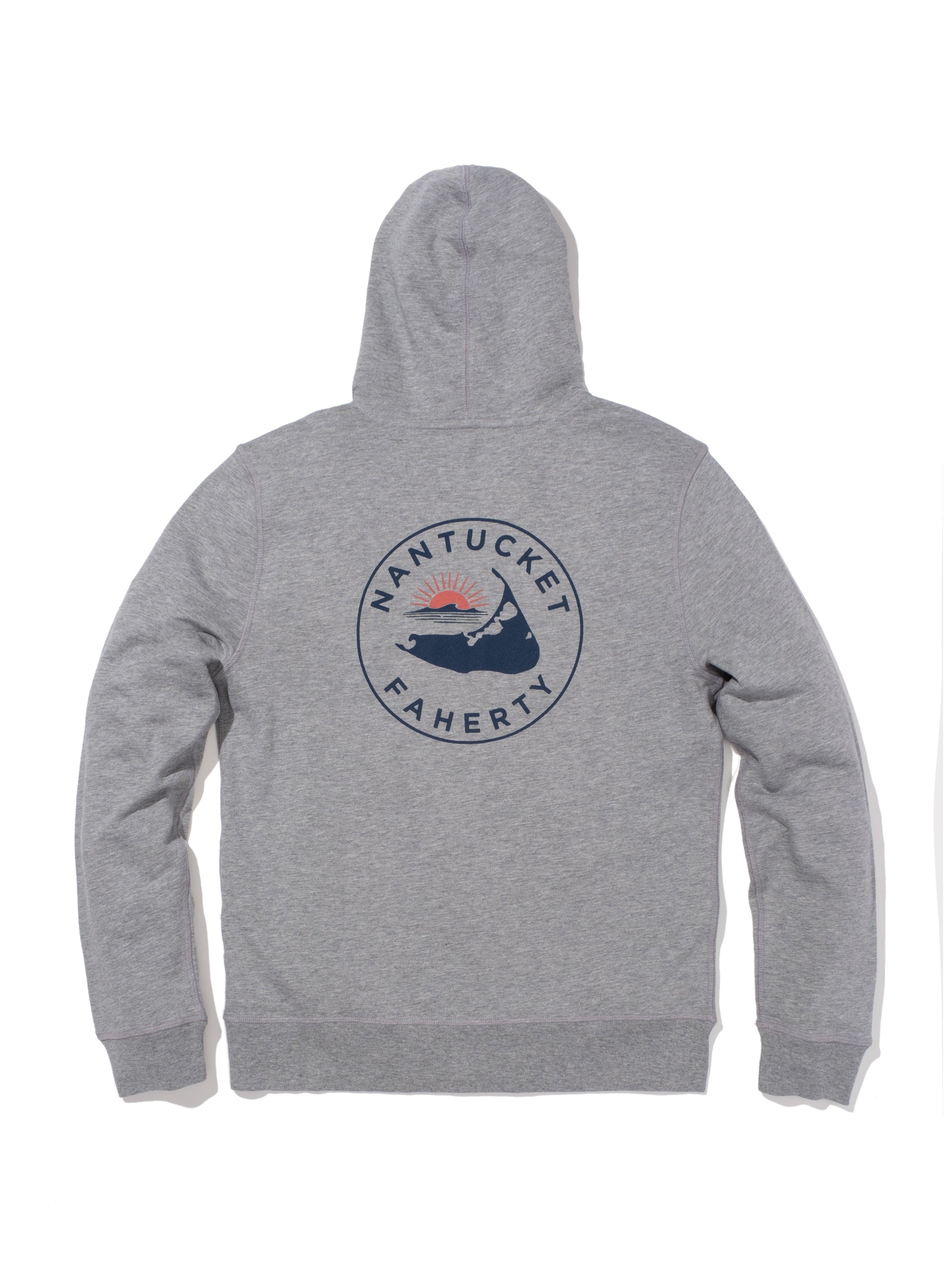 Nantucket Zip Hoodie - Grey Heather Male Product Image