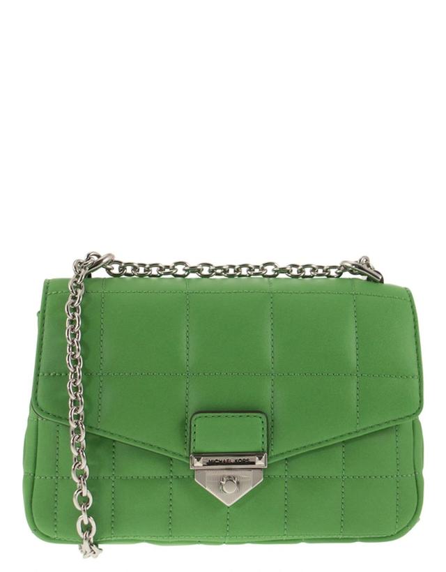 MICHAEL KORS Soho Small Quilted Leather Shoulder Bag In Vert Product Image