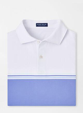 Peter Millar Mens Holland Performance Jersey Polo | Color: White | Size: M Product Image