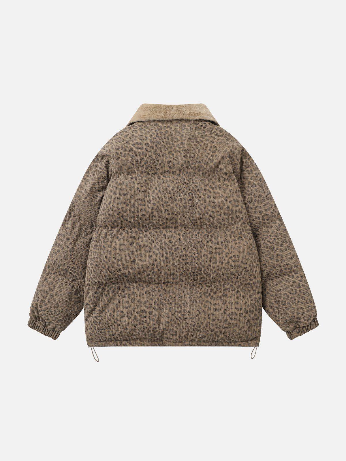 Aelfric Eden Leopard Print Corduroy Coat Product Image