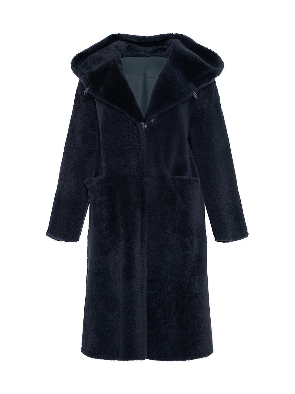 Womens Reversible Shearling Lamb Parka Product Image