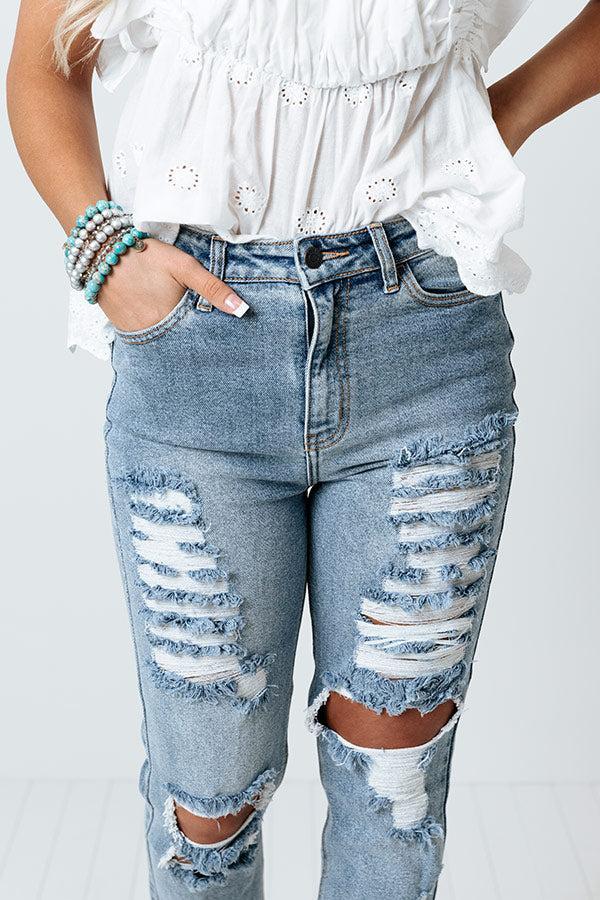 The Badgley High Waist Distressed Relaxed Skinny Product Image