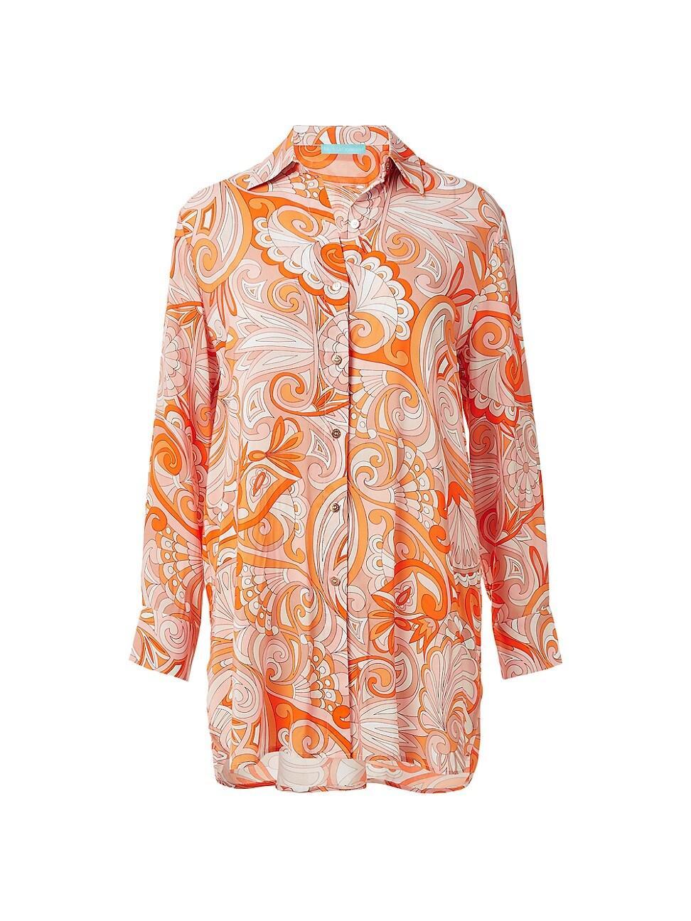 Womens Paige Paisley Buttoned Shirt Product Image