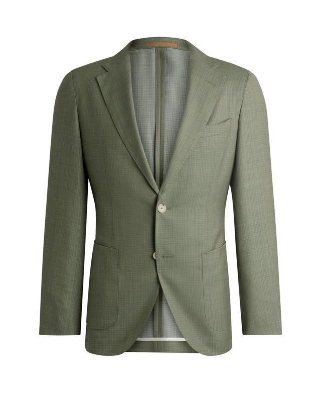 Boss by Hugo Boss Mens Micro-Patterned Slim-Fit Jacket Product Image