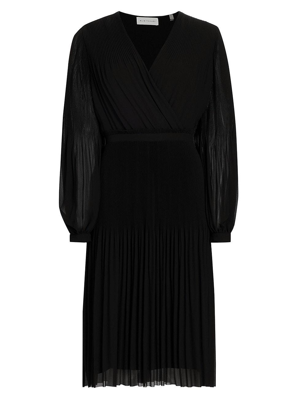 Womens The Aniya Pleated Midi-Dress Product Image