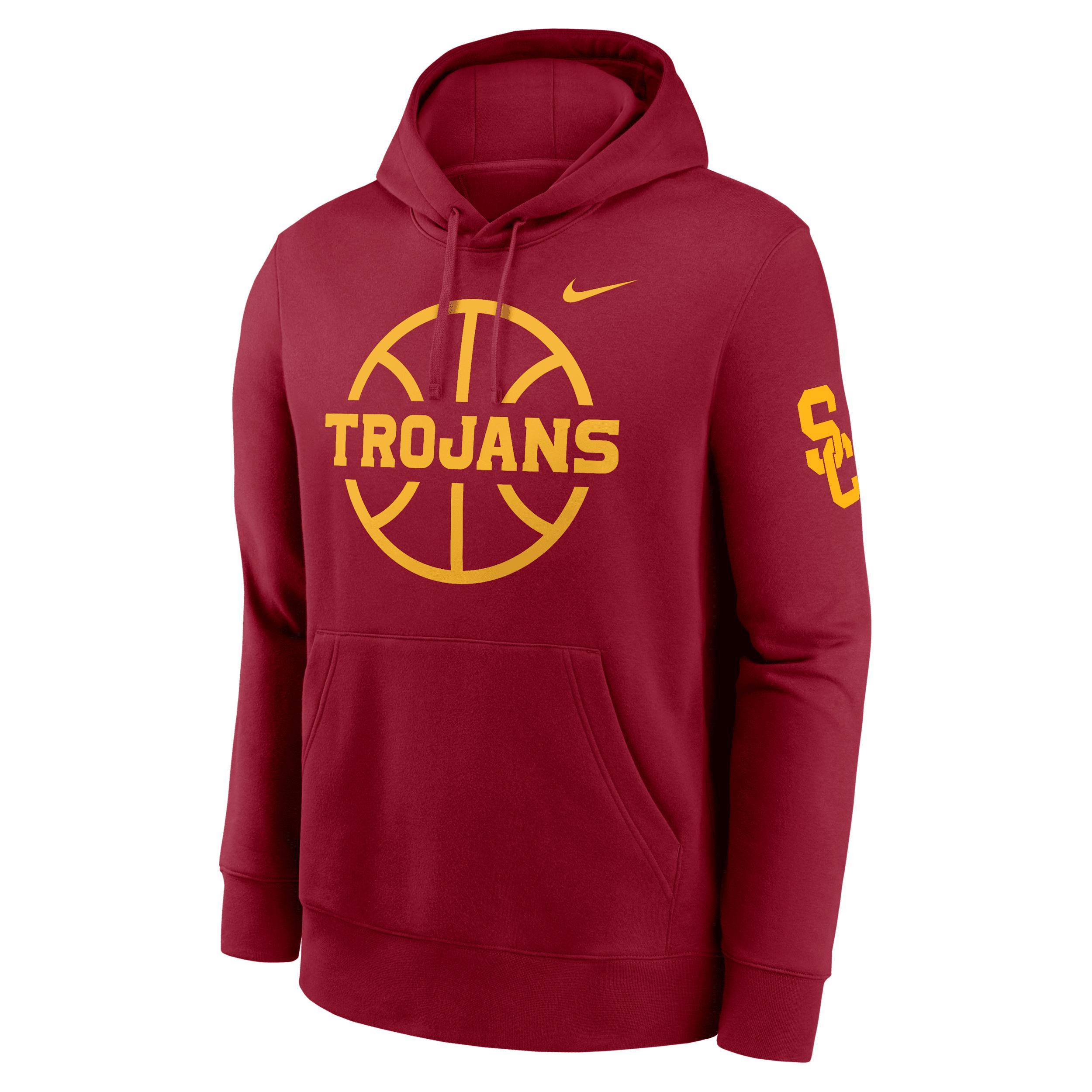 USC Trojans Club Basketball Icon Nike Men's College Pullover Hoodie Product Image