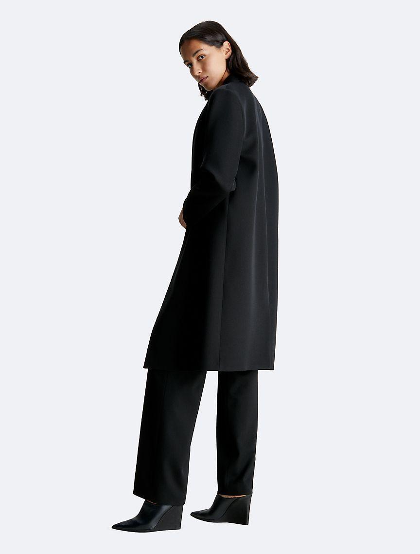 Tuxedo Satin Wool Coat Product Image