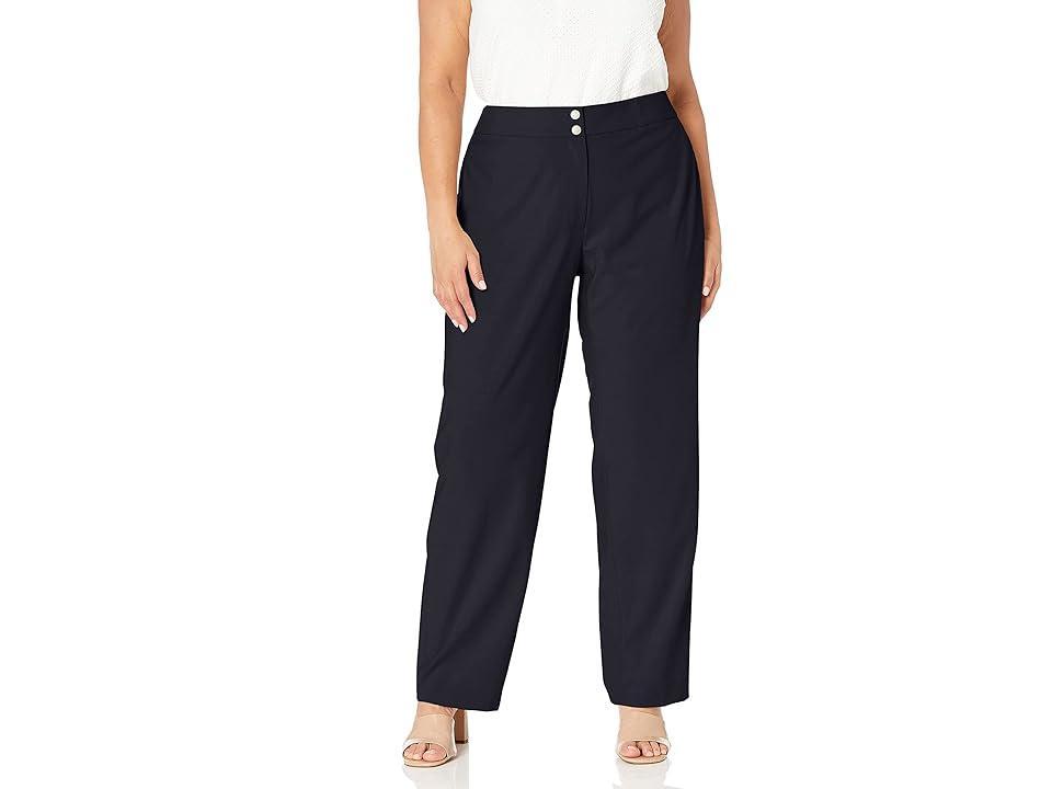 Calvin Klein Plus Size Classic Fit Straight Leg Pants Product Image