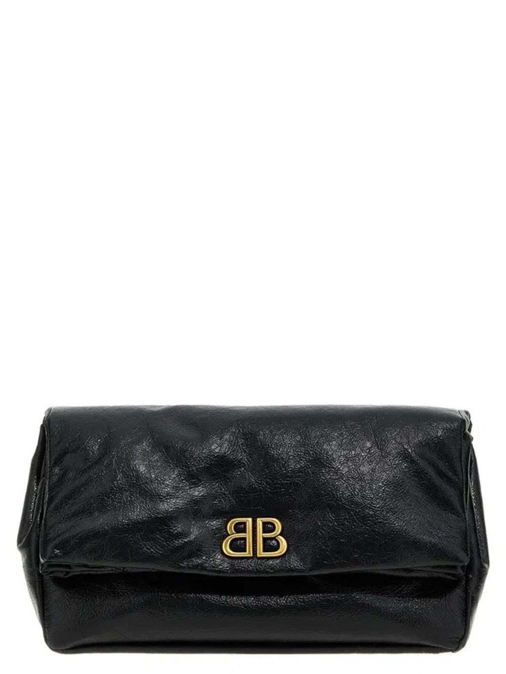 Monaco Leather Clutch In Black product image