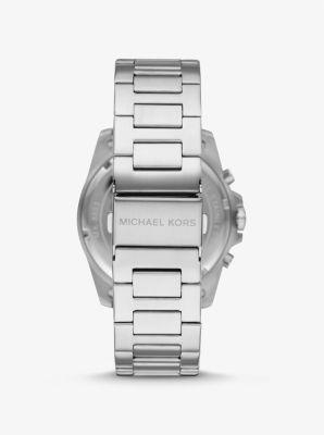 Michael Kors Men's Chronograph Stainless Steel Watch Set - Silver Product Image