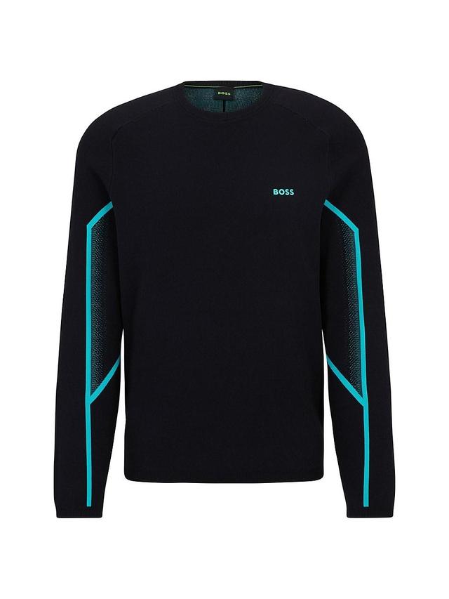 Boss by Hugo Boss Mens Degrade Jacquard Regular-Fit Sweater Product Image