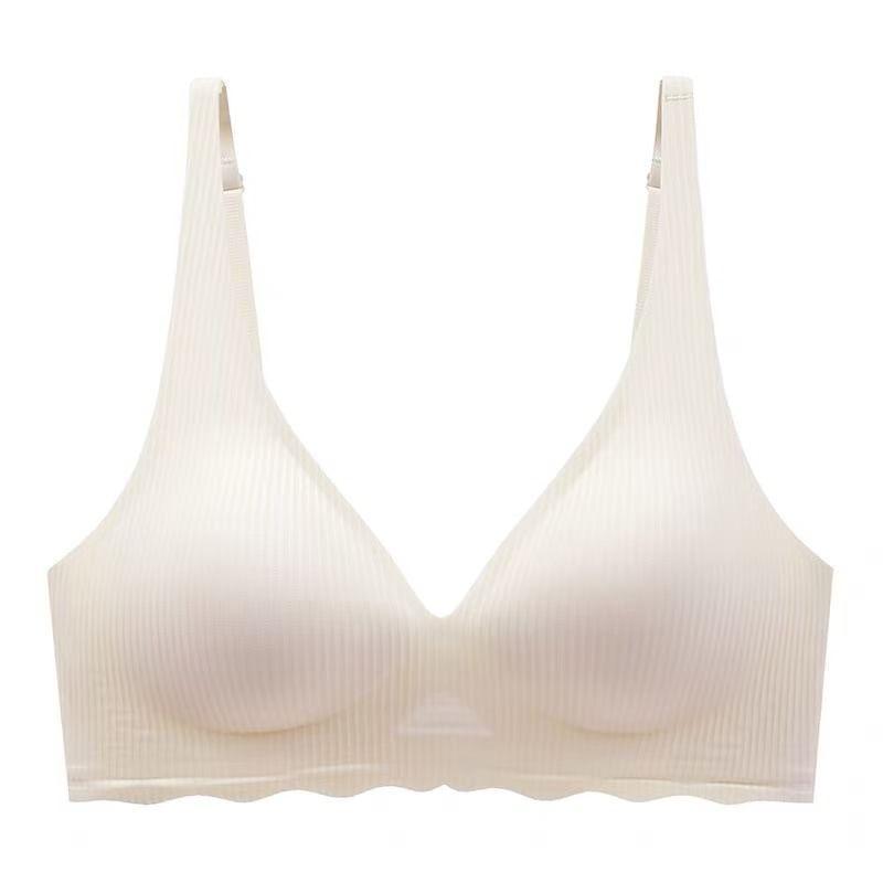 Plain Ribbed Wireless Bra Product Image