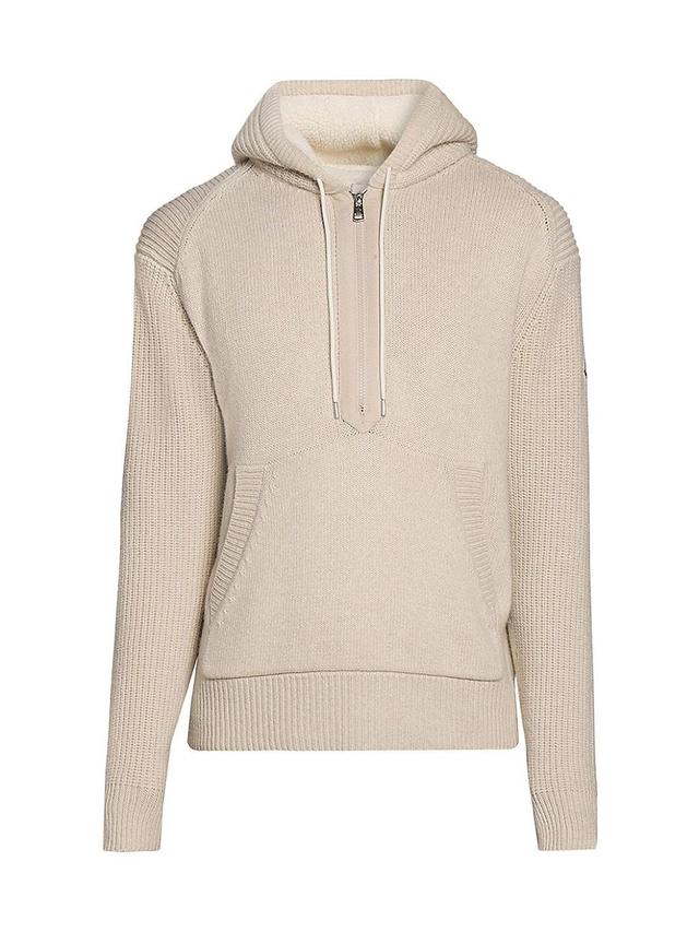 Mens Wool Cashmere Blend Zip-Up Hoodie Product Image