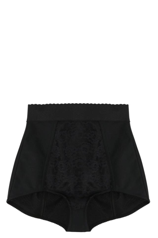 DOLCE & GABBANA Lace Jacquard Culotte In Black Product Image