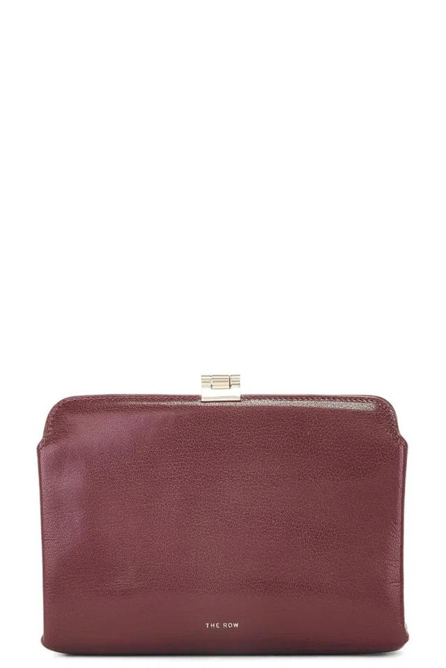 THE ROW Amazon Clutch In Raisin Shg Product Image