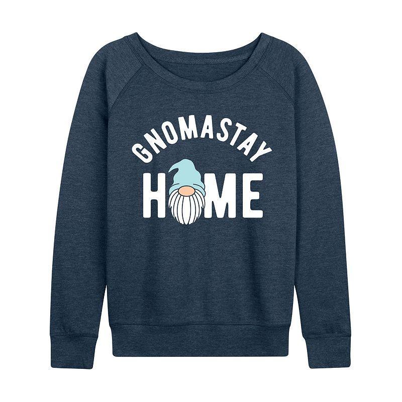 Womens Gnomastay Home Lightweight French Terry Sweatshirt Grey Indigo product image