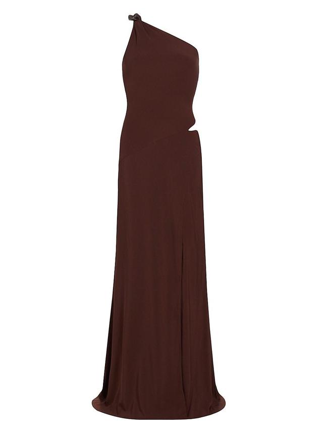 Womens Nix Georgette One-Shoulder Maxi Dress Product Image