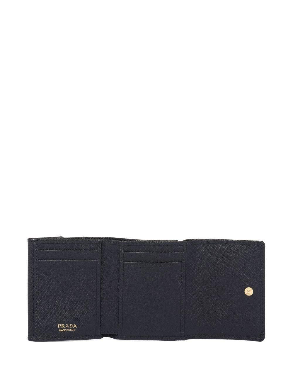 Logo-plaque Leather Wallet In Black Product Image