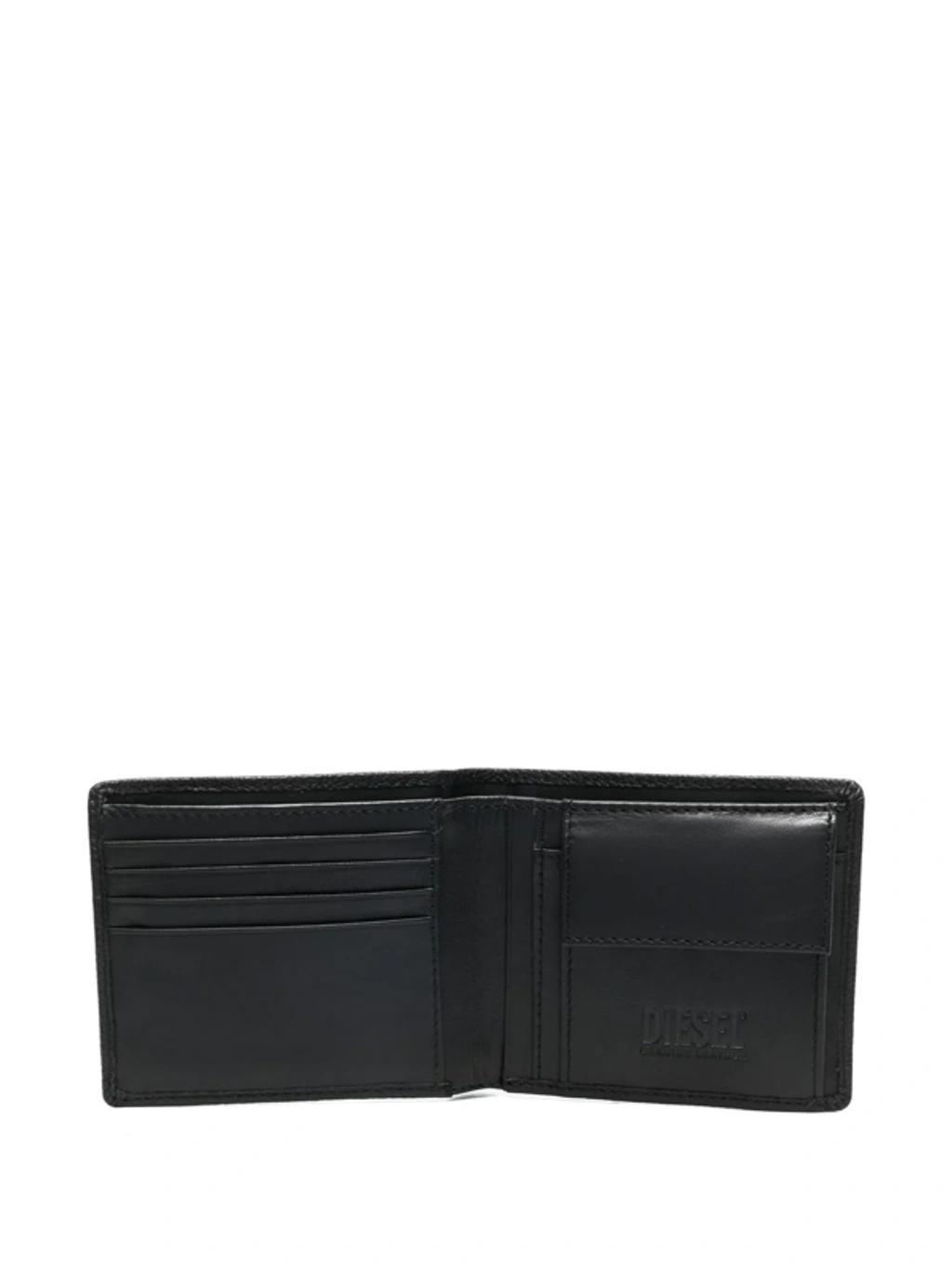 Logo-plaque Detail Bi-fold Wallet In Black Product Image