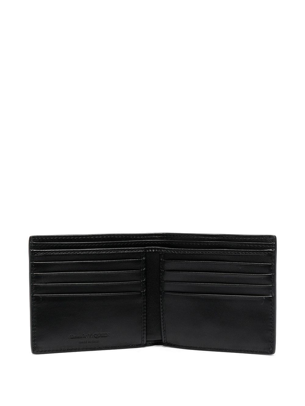 Croco-effect Skull Cardholder In Black Product Image