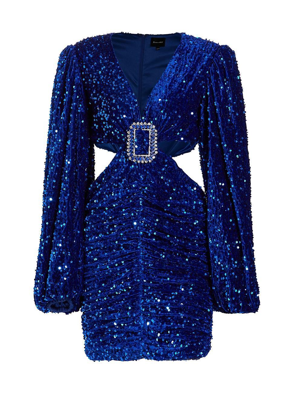 Womens Valeria Sequined Minidress Product Image