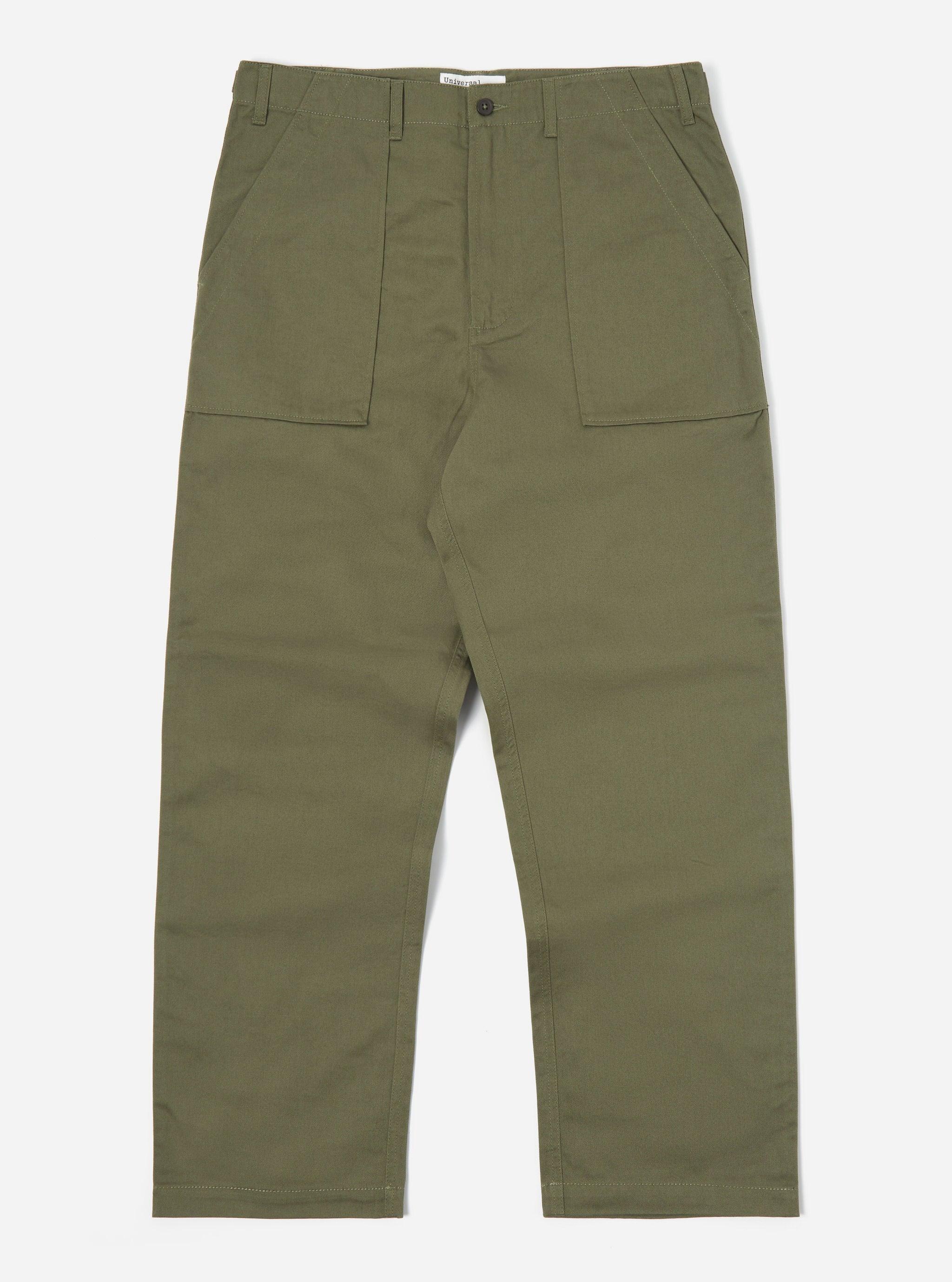 Universal Works Fatigue Pant in Light Olive Twill Product Image