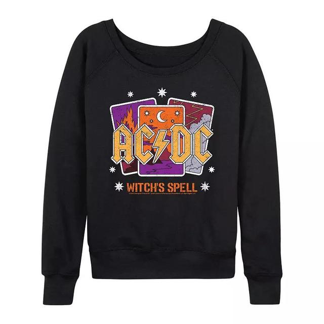 Womens ACDC Witchs Spell Lightweight French Terry Sweatshirt Product Image