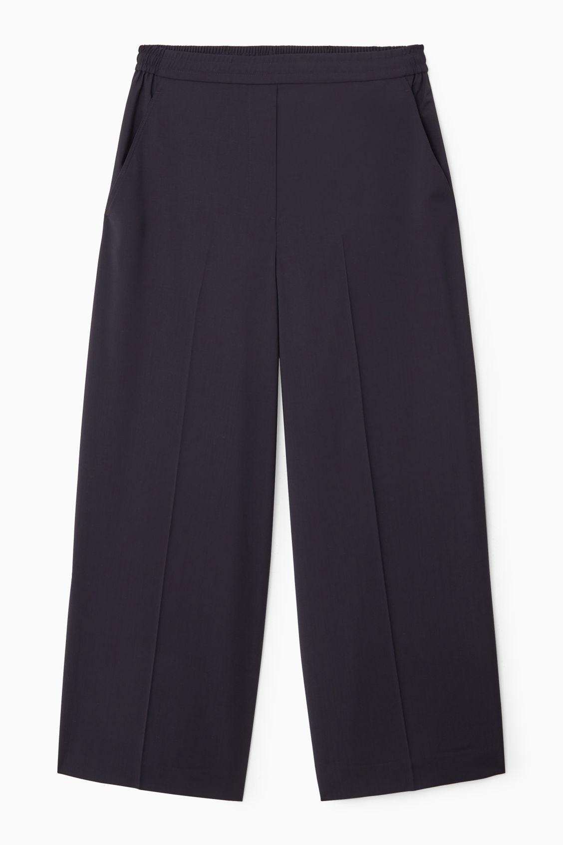 VOLUMINOUS WIDE-LEG WOOL PANTS Product Image